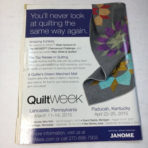 Quilters Newsletter February/March 2015 Magazine No. 444 100 Spectacular Quilts - Picture 3 of 8